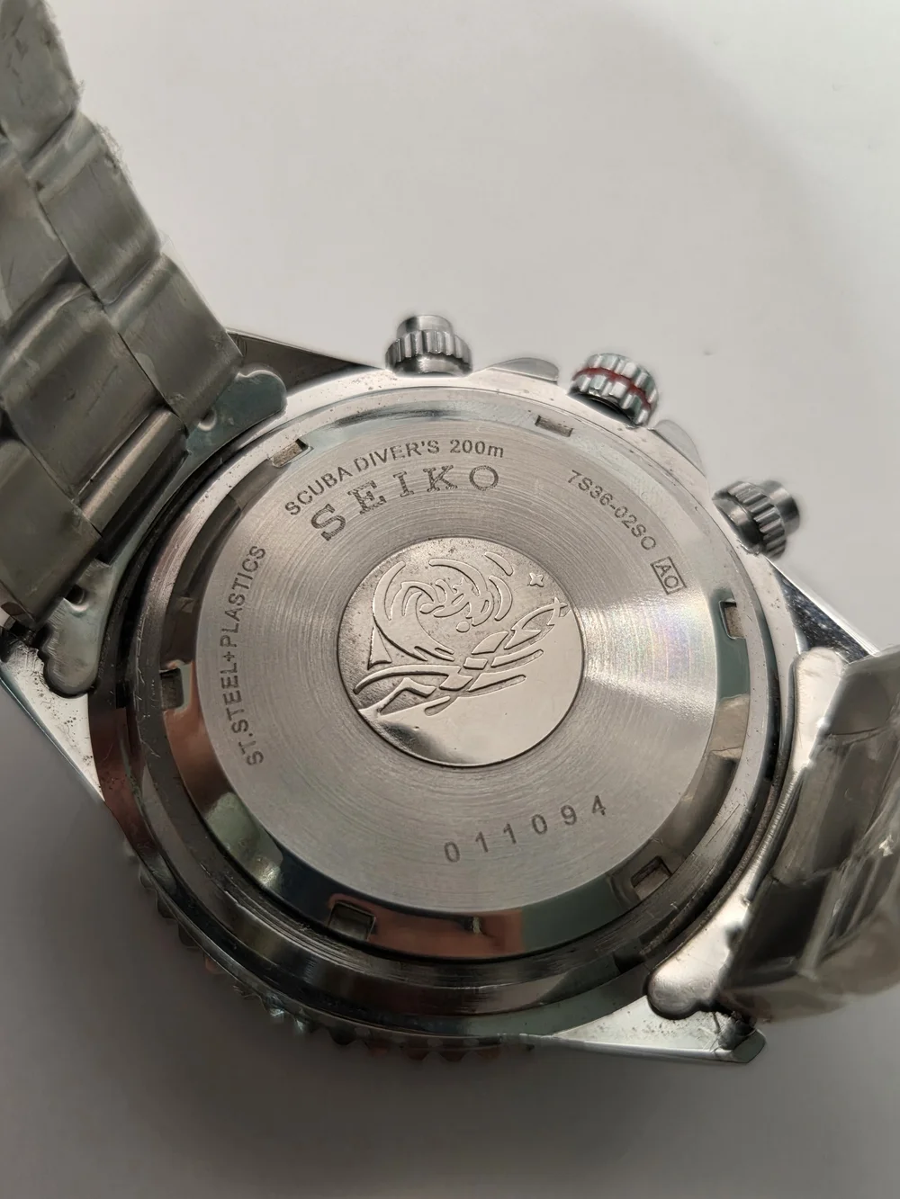 Seiko Blue Dial Solar Chronograph Dive Watch